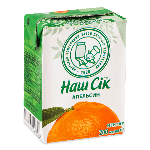 Нектар «Наш Сік» апельсиновий