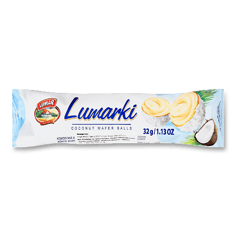 Цукерки Lumarki вафельні кульки кокос-крем начинка