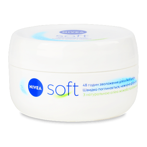 Крем для обличчя, рук та тіла Nivea Soft зволожуючий