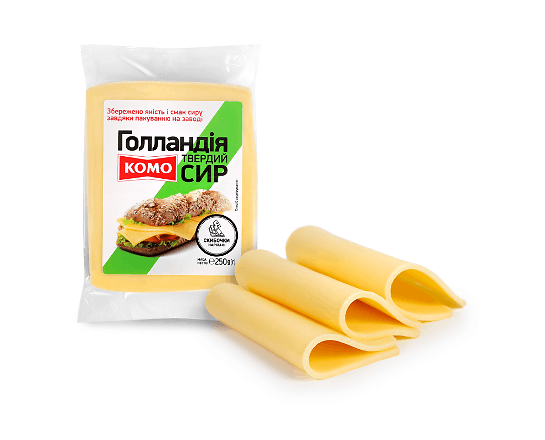 Сир «Комо» «Голландський» 45% слайси