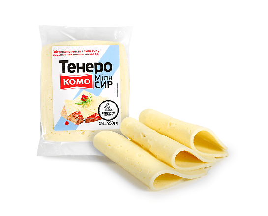 Сир «Комо» «Тенеро» 50% слайси