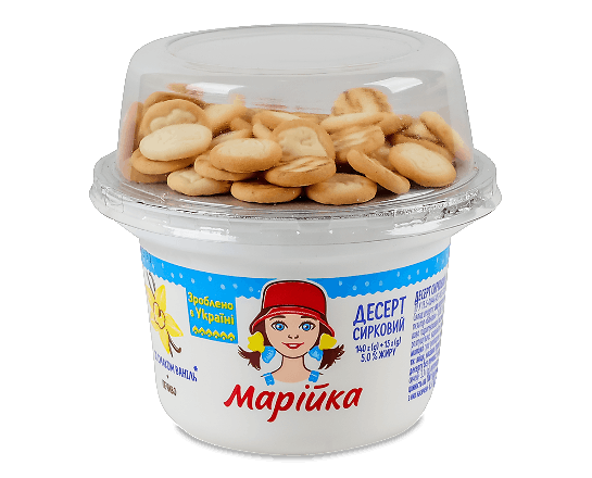 Десерт сирковий «Марійка» з печивом 5%