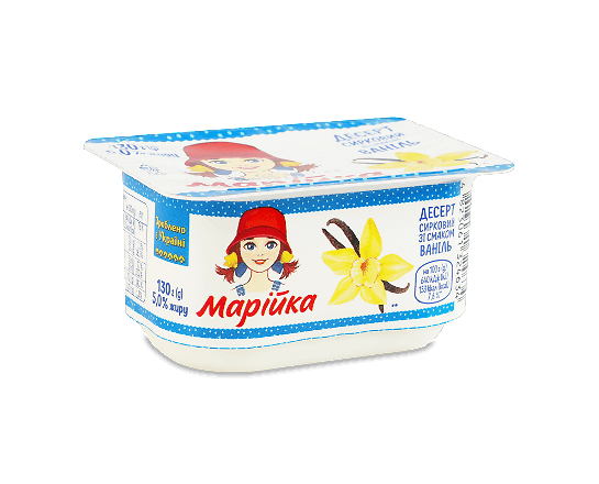 Десерт сирковий «Марійка» зі смаком «Ваніль» 5%