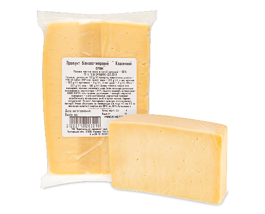 Продукт сирний Молочний шлях Класичний смак 50% фасований