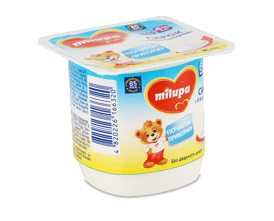 Сирок Milupa «Натуральний» з біфідобактеріями 4%
