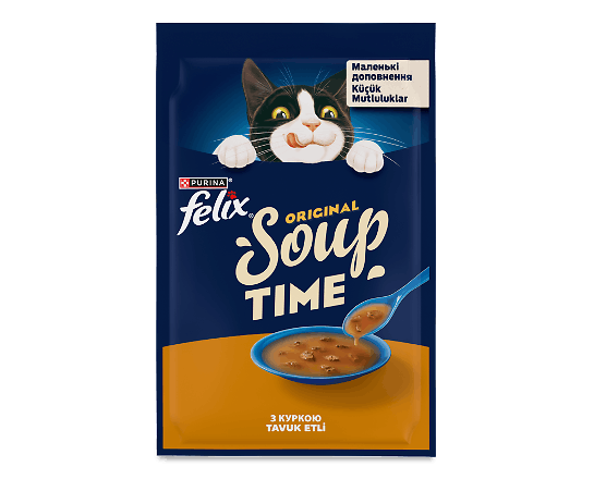 Додатковий корм для котів Felix Суп з куркою