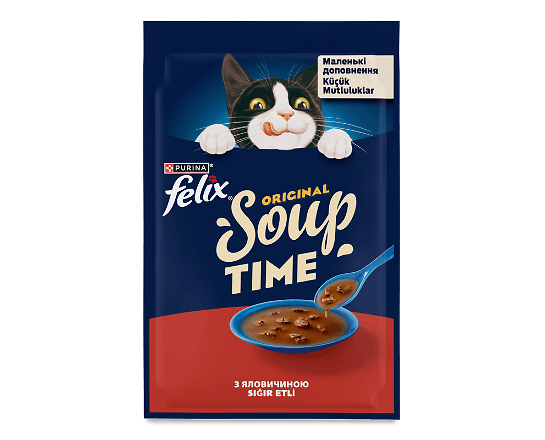 Додатковий корм для котів Felix Суп з яловичиною