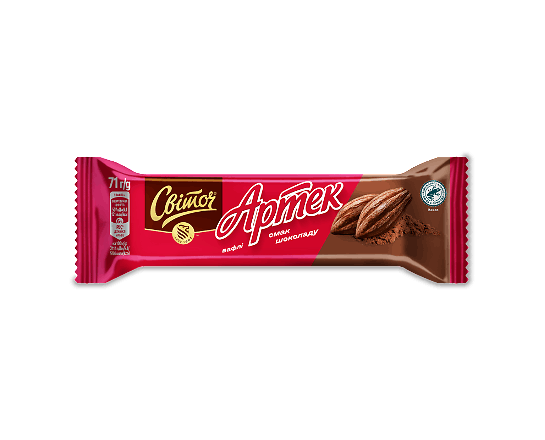 Вафлі «Світоч» «Артек» зі смаком шоколаду