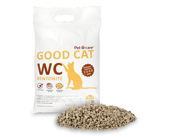 Наповнювач д/туалету Pet care Good cat WC Bentonit