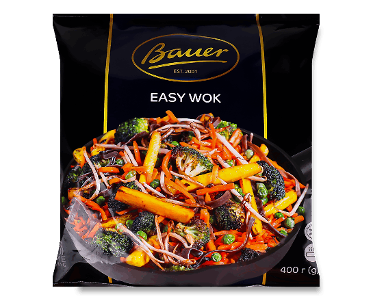 Суміш овочева Bauer Easy Wok швидкозаморожена