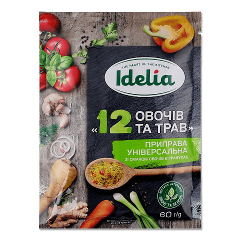 Приправа Idelia 12 овочів та трав універсальна