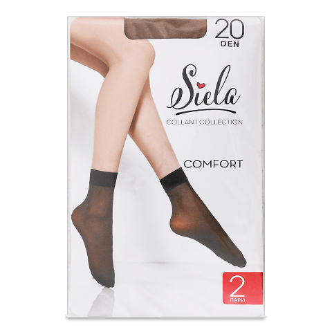 Шкарпетки жіночі Siela Comfort 20 den glace р.23-25
