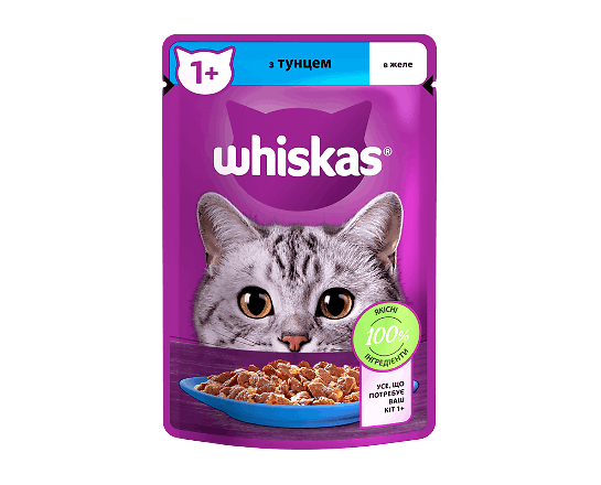 Корм для котів Whiskas з тунцем в желе