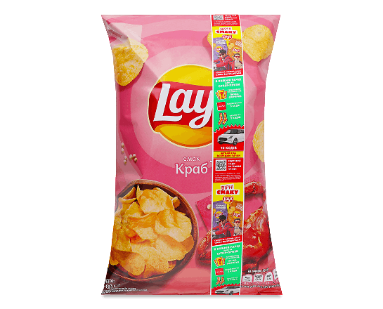 Чипси Lay's картопляні зі смаком краба