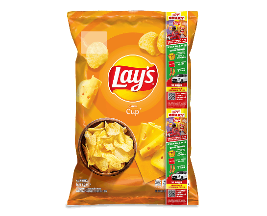 Чипси Lay's картопляні зі смаком сиру
