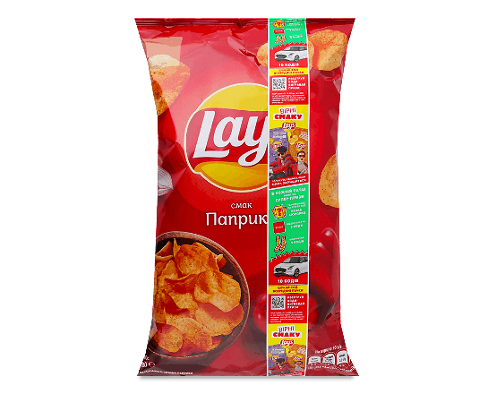Чипси Lay's картопляні зі смаком паприки