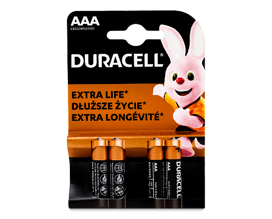 Батарейки Duracell Basic AAA MN2400