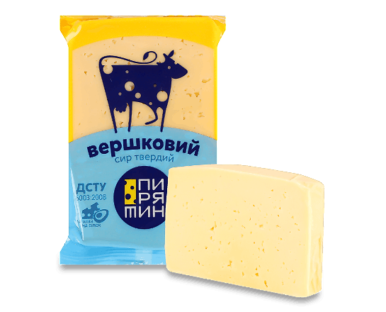 Сир Пирятин Вершковий твердий 50%