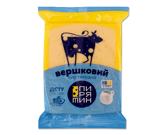 Сир Пирятин Вершковий твердий 50%