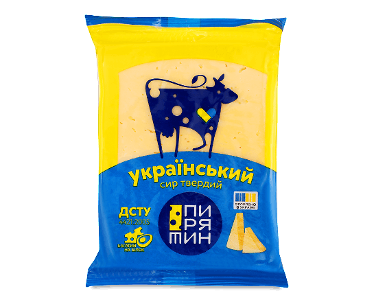 Сир Пирятин Український твердий 50%
