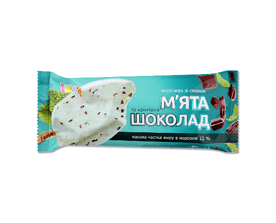 Морозиво Laska м'ята та крихти шоколаду ескімо