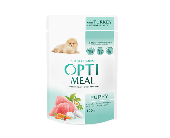 Корм для цуценят Optimeal індичка-морква в соусі