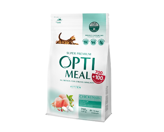 Корм для кошенят Optimeal з куркою сухий