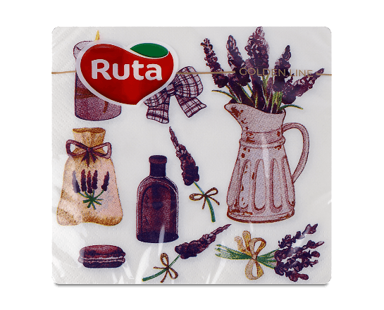 Серветки Ruta Весняна палітра з друком 2-шарові 33х33 см