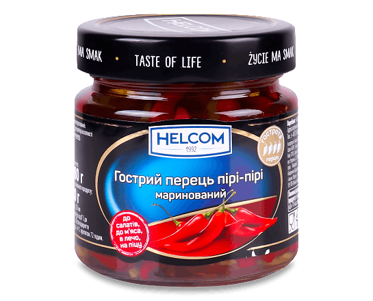 Перець Helcom гострий пірі-пірі червоний маринован