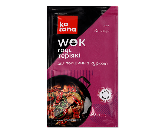 Соус Katana Wok Теріякі для локшини з куркою