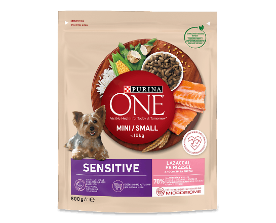 Корм для собак ONE Sensitive mini/small з лососем та рисом