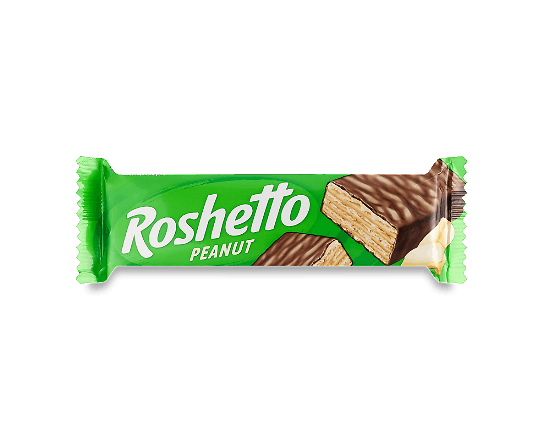 Вафлі Roshen Roshetto Peanut глазуровані