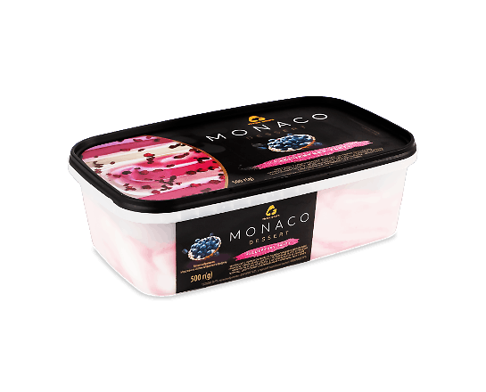 Морозиво Три ведмеді Monaco чорничний тарт