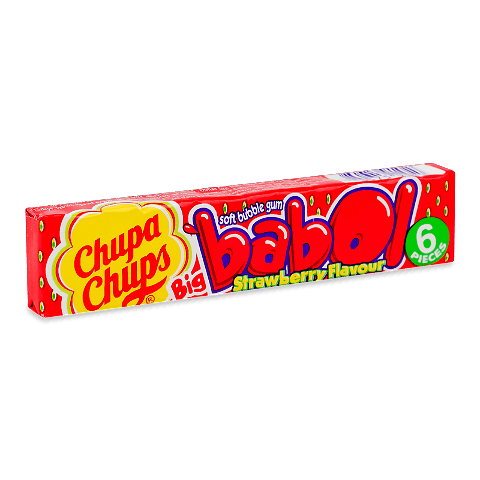 Гумка жувальна Chupa Chups Big Babol зі смаком полуниці