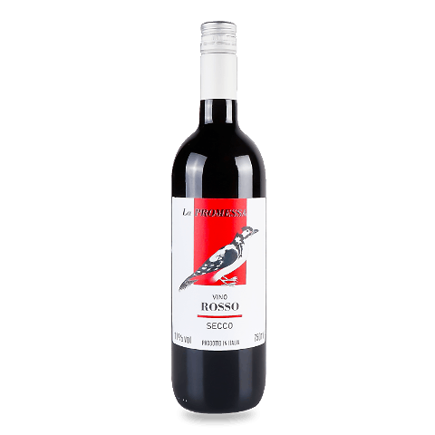 Вино La Promessa Rosso Secco червоне сухе, 0,75л – купити в