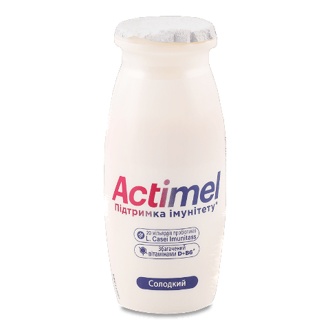 Продукт кисломолочний Actimel солодкий 1,5%, пляшка