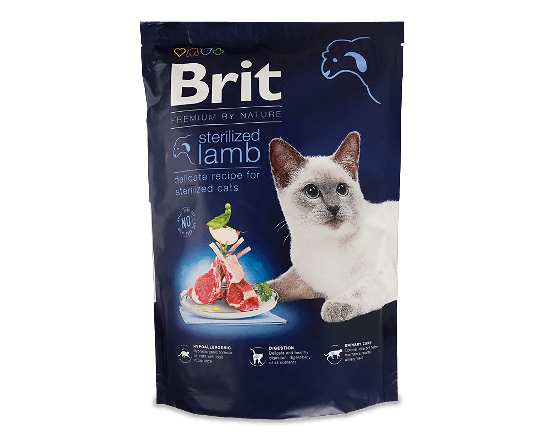 Корм для котів Brit Premium Nature Sterilized Lamb