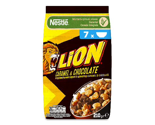 Сніданок сухий Lion карамель та шоколад