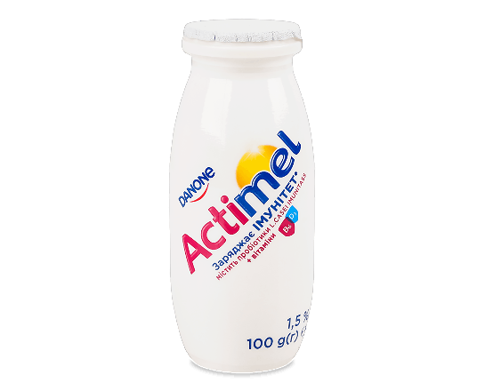 Продукт кисломолочний Actimel солодкий 1,5%, пляшка