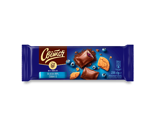 Шоколад молочний Світоч Blueberry cookies