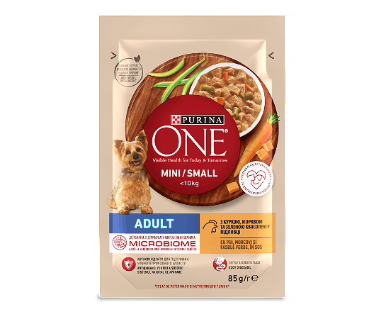 Корм для собак ONE Mini з куркою, морквою та квасолею