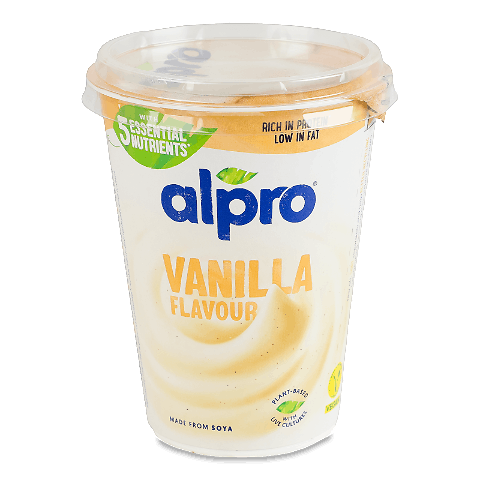 Продукт Alpro соєвий ферментований ваніль, стакан