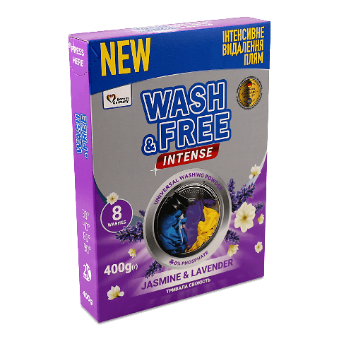 Порошок пральний Wash&Free Jasmine&Lavender