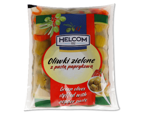 Оливки Helcom з пастою з паприки