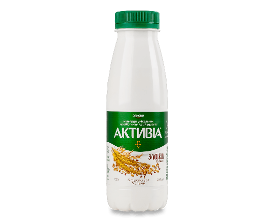 Біфідойогурт Активіа 5 злаків питний 1,5%, пляшка