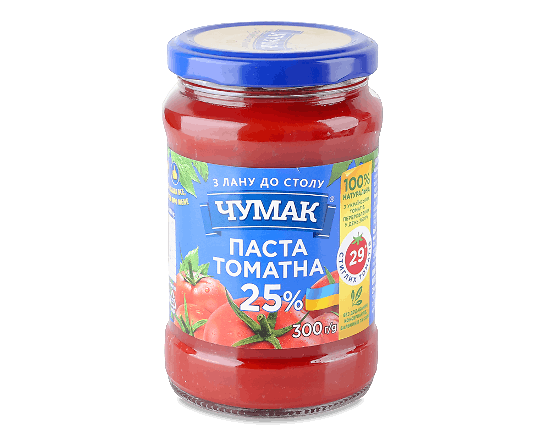 Паста томатна Чумак 25% с/б