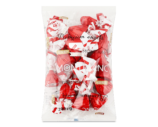 Цукерки Roshen Montblanc в асортименті