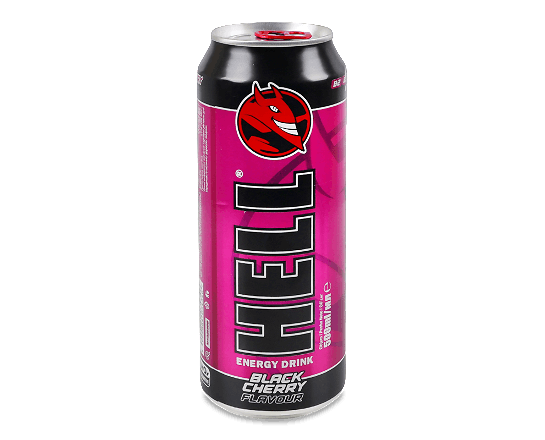Напій енергетичний Hell Black Cherry безалкогольний газований з/б
