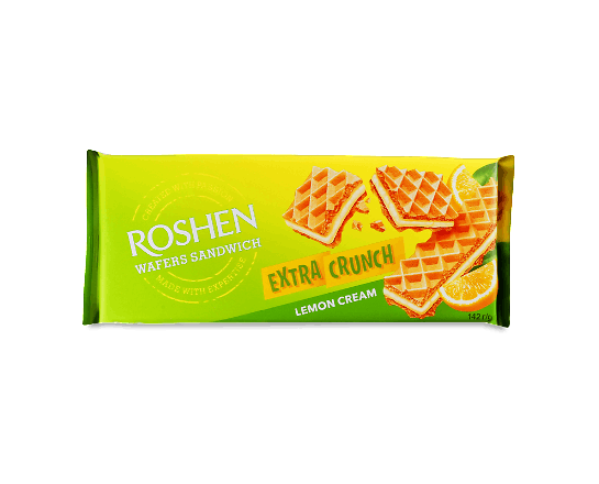 Вафлі Roshen WafersSandw Extra Crunch Lemon cream