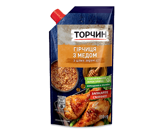 Гірчиця Торчин з медом з цілих зерен